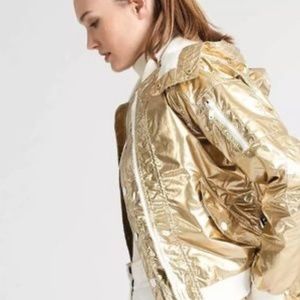 L.A.M.B. x Burton Gold Bomber Snowboarding Jacket + Vest